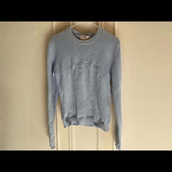 Authentic Tomas Burberry knit light blue sweater - Picture 5 of 6